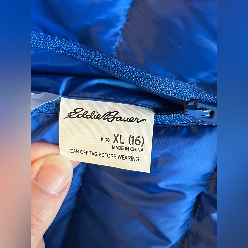 Eddie Bauer Boys XL (16) Reversible Down Coat - Picture 13 of 16